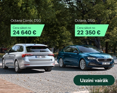 Škoda Octavia - īpaši izdevīgi! Noslēdzošie šīs modeļu sērijas auto noliktavā!